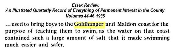 Swimming at goldhanger
