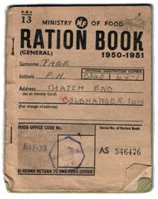 1940s - Ration book
