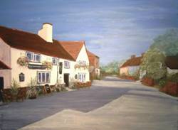 The Chequers by Nonee Newman in acrylic