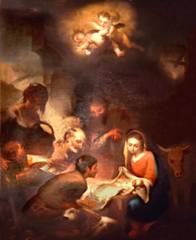 oil painting near south door
